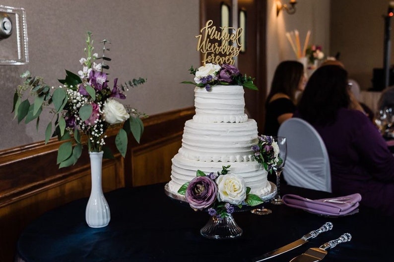 Bizarre mutuelle pour toujours de gâteau de mariage 6 pouces de large, de gâteau en bois, de gâteau drôle, de gâteau rustique, de gâteau mignon image 5