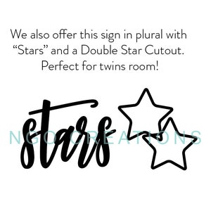 Twinkle Twinkle Little Star Sign, No Backboard, Small Quote Wall Sign, Nursery Sign, Baby Room, Baby Shower Gift, Lullaby Cute Unique image 10