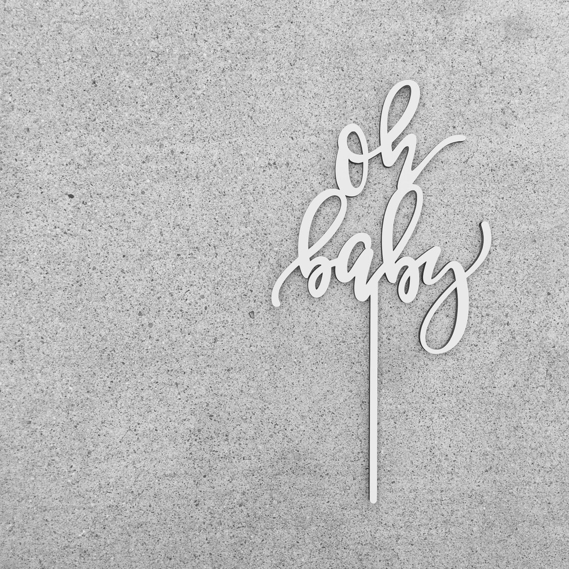 Oh Baby Cake Topper Baby Shower Cake Topper Party Etsy