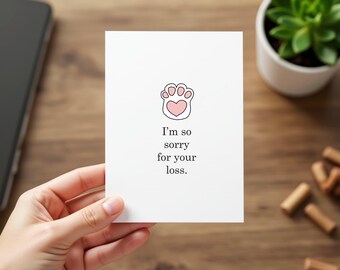 Digital Pet Loss Sympathy Card