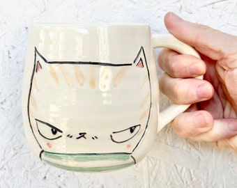 Cat Mug Side Eye