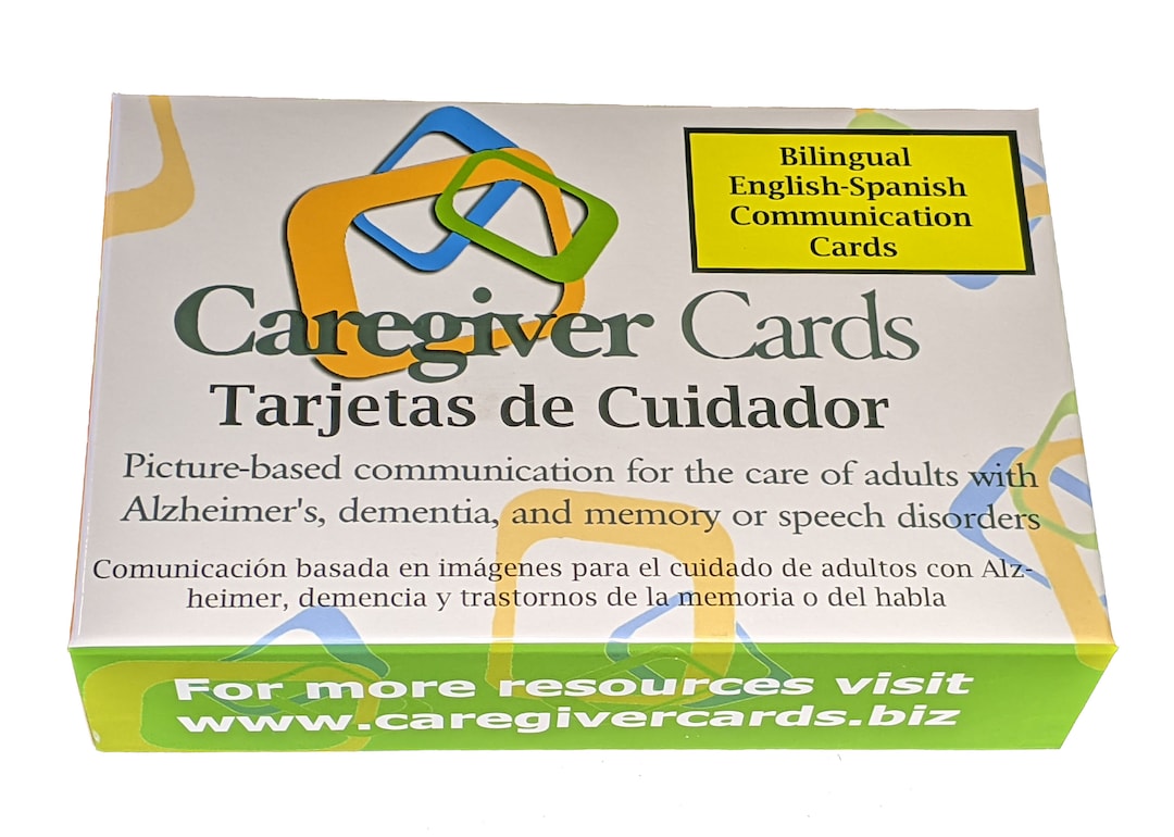 Caregiver Cards Bilingual Spanish English Communication Cue Cards for