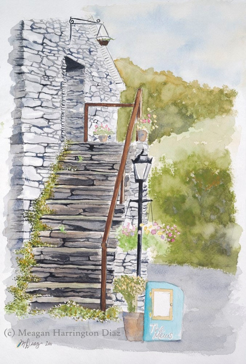 Ireland Landscape Fine Art Print Ireland Watercolor Etsy