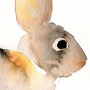 Bunny Painting - Desert Cottontail - LARGE print - Rabbit Painting - Bunny Art image 2