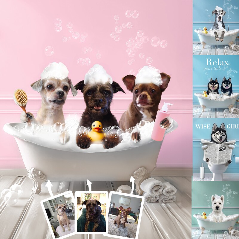Bathroom Signs Dogs - Etsy