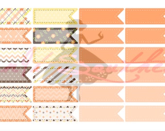 Fall Themed Page Flags / Planner Stickers / Planner Icon / Travelers Notebook / Personal Planner / Bujo / Life Planner