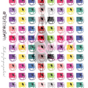 Blood Pressure Cuffs with hearts / Planner Stickers / Travelers Notebook / Personal Planner / Bujo / Life Planner