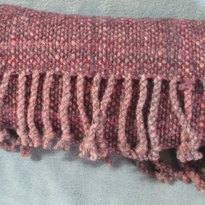Brick Handwoven wool scarf image 1