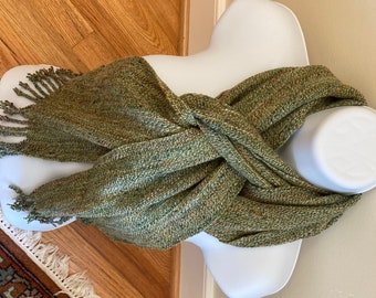 Peas Porridge - Hand woven wool scarf