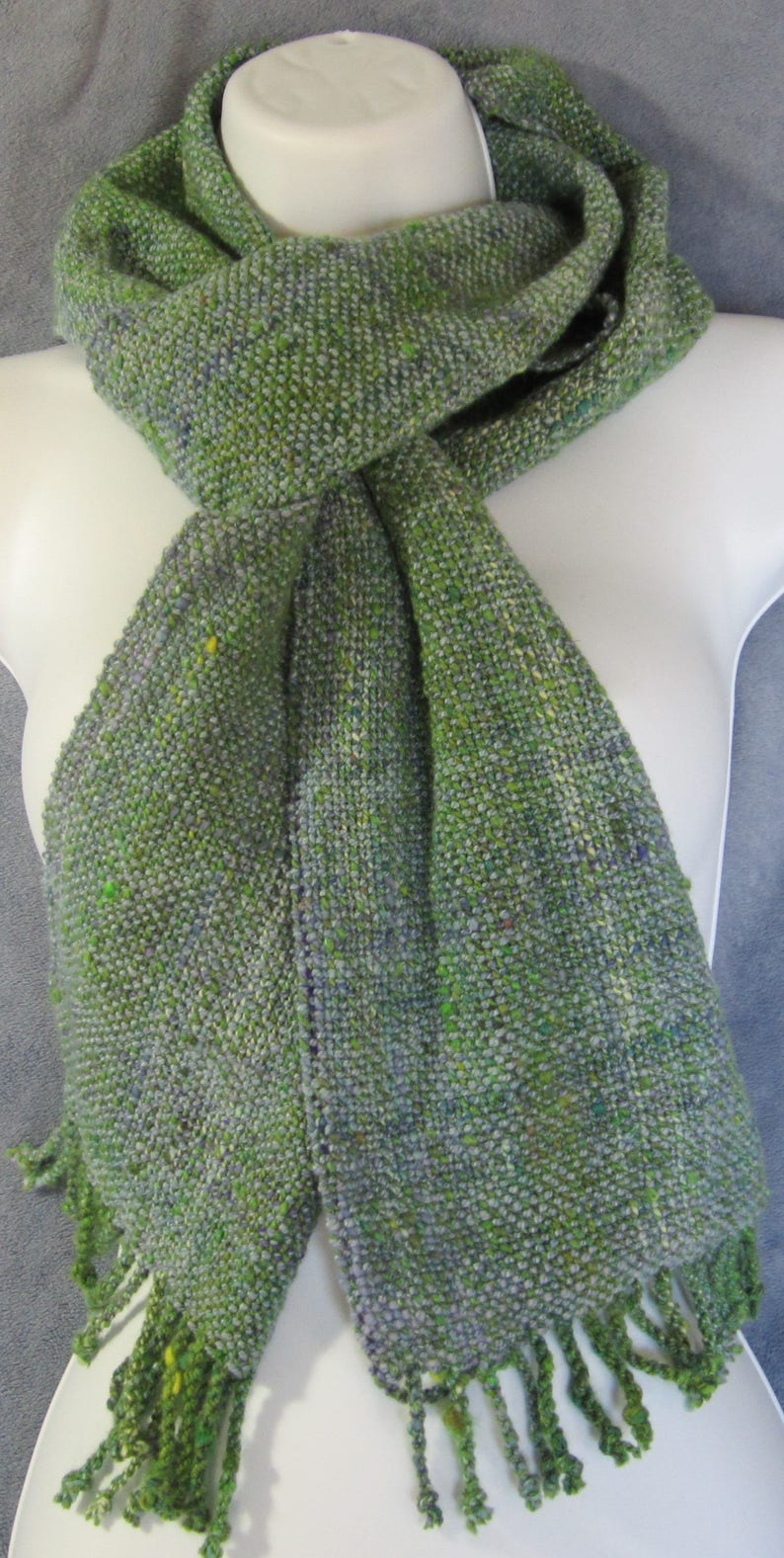 Field and Stream handwoven wool, silk, and bamboo blend scarf image 1