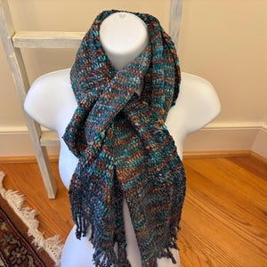 Blake - handwoven wool and nylon scarf