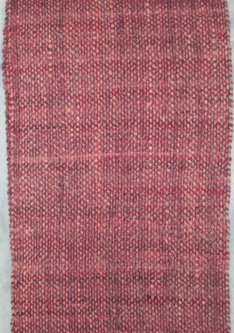 Brick Handwoven wool scarf image 3