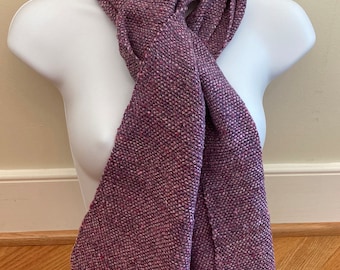 Iris -  hand woven scarf from hand spun merino and other wool