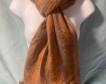 Fancy Chicken - Hand woven merino and Leicester  wool, alpaca, and camel  scar