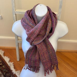 Borwain - hand woven scarf from hand spun merino and polwarth wool