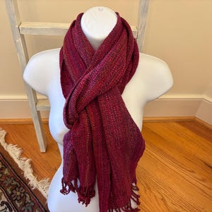 Tart - handwoven wool scarf