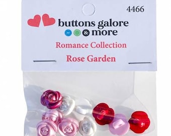 Garden Roses Buttons