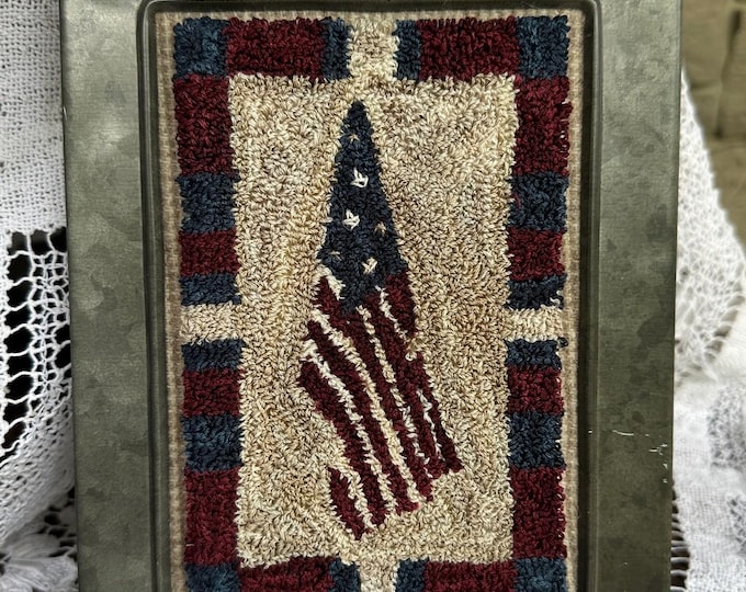 Featured listing image: Old Glory Punchneedle Pattern