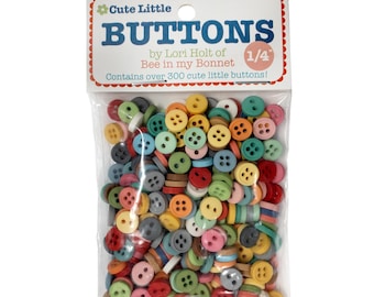 Lori Holt Cut Little Buttons 1/4 in 300 ct