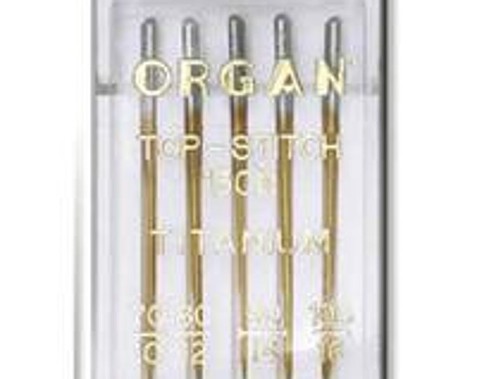 Organ Brand Titanium Topstitch Needle Size 16