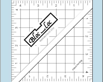 Bloc Loc Ruler 4 1/2 x 4 1/2