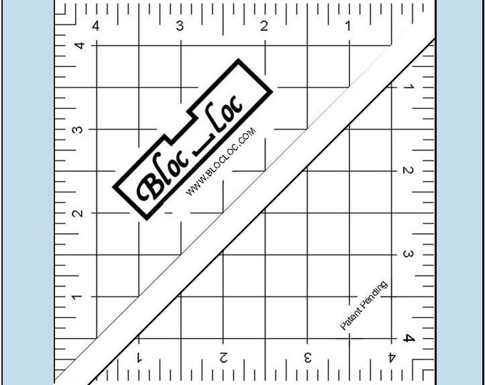 Bloc Loc Ruler 4 1/2 x 4 1/2