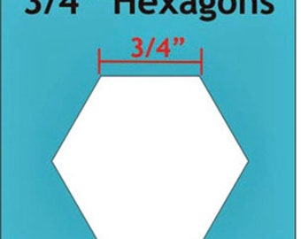 3/4” laser cut hexagon paper pieces