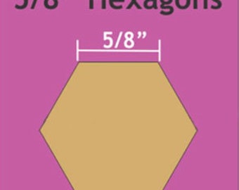 5/8” laser cut hexagon paper pieces