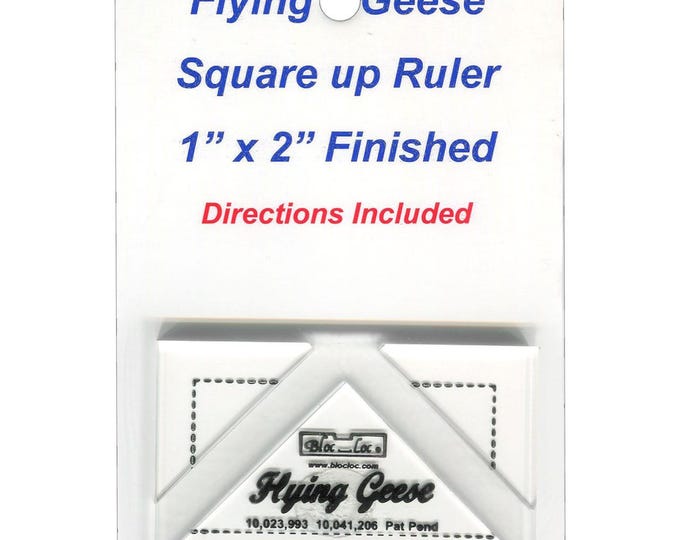 Bloc Loc Ruler Flying Geese 1 x 2 finished Ruler