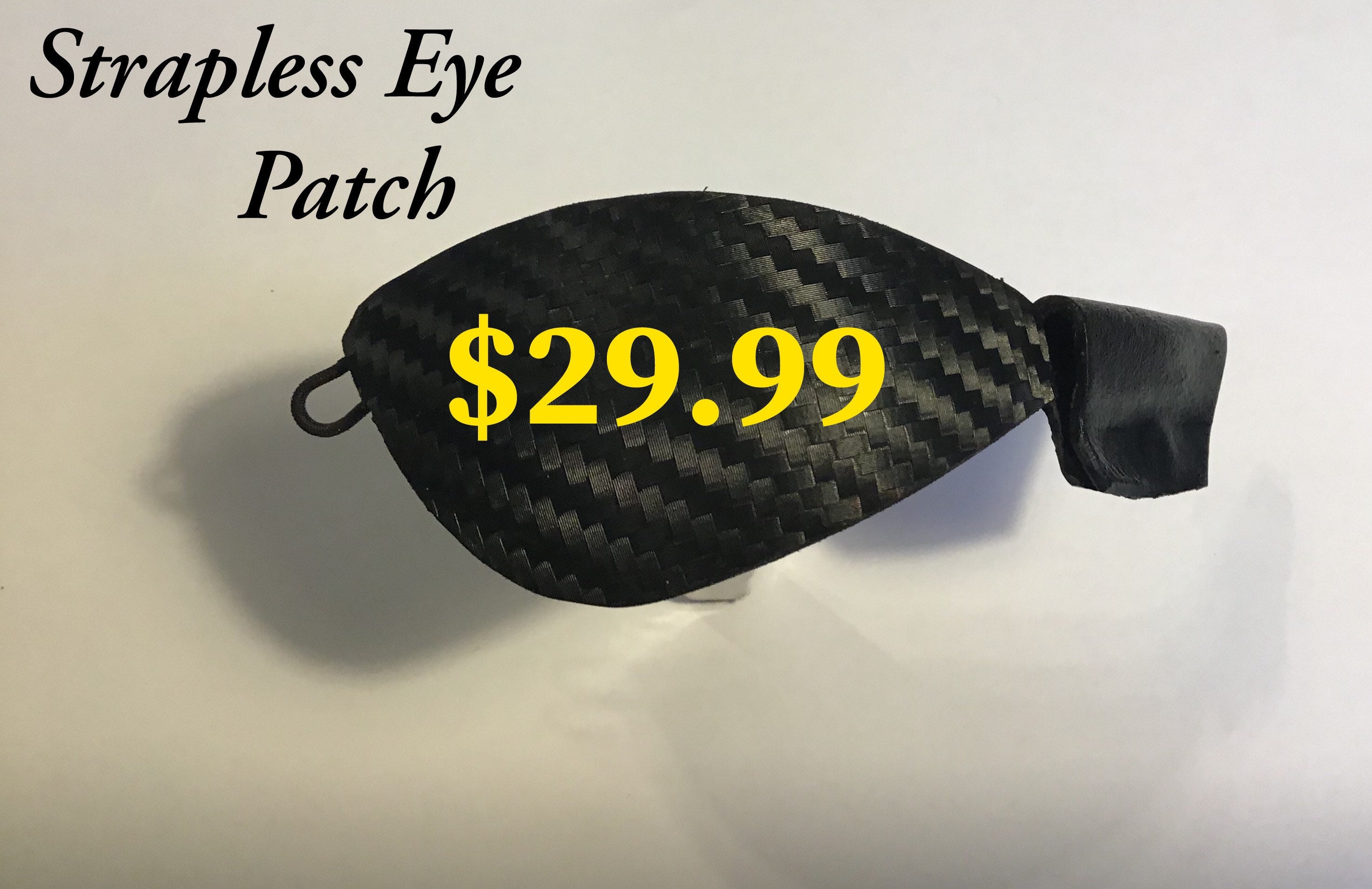 Custom Handmade Exquisite Leather Eye Patch Strapless for eye Etsy