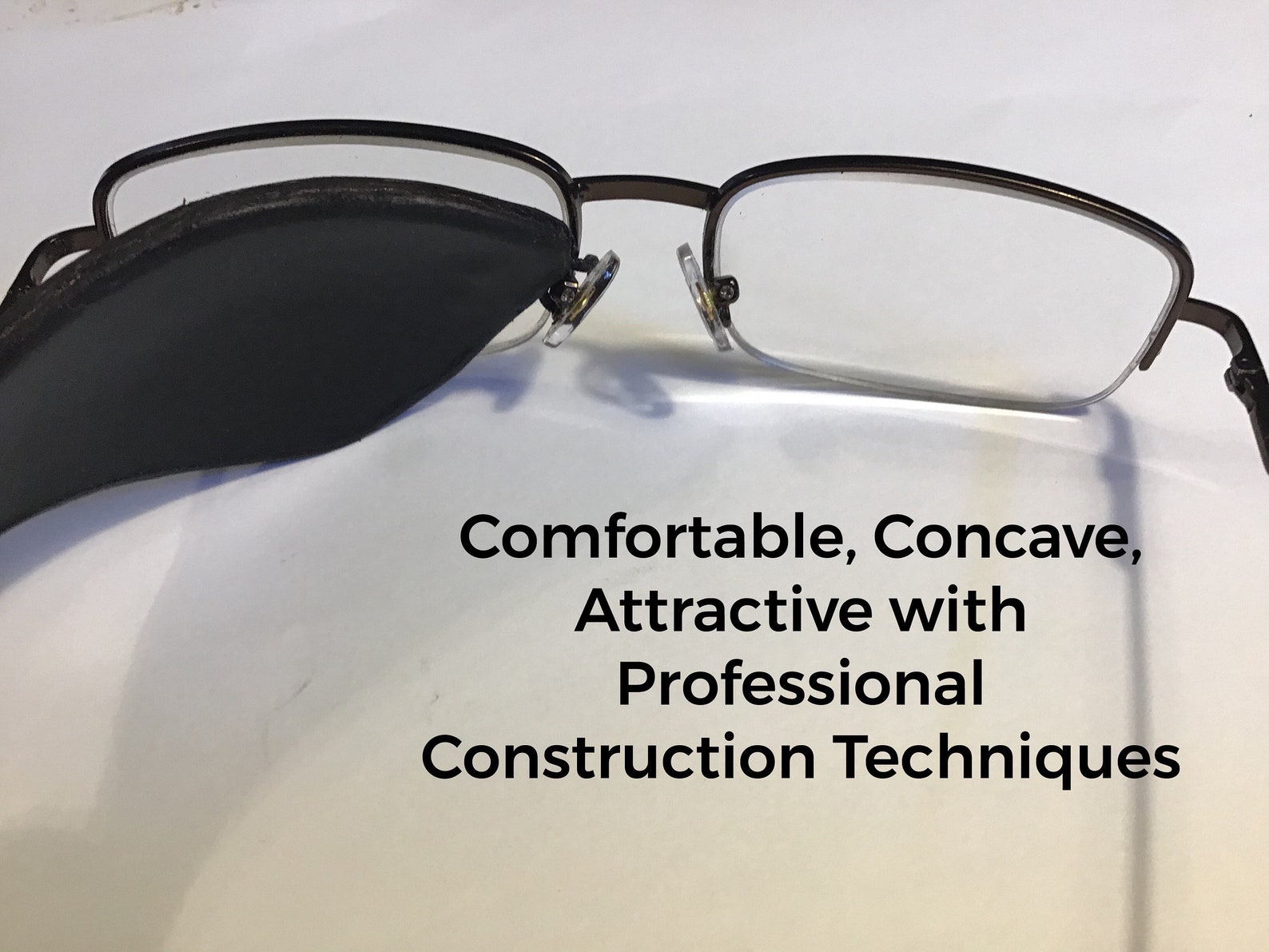 Strapless Handmade Leather Eye Patch Strapless for eye wear Etsy