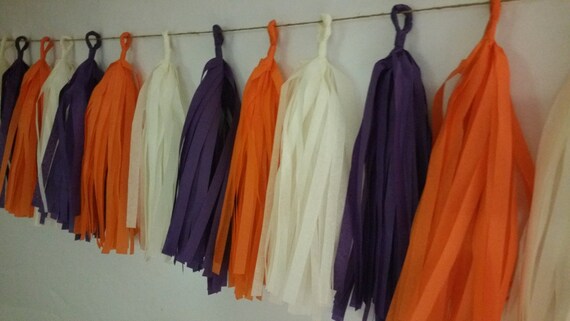 Only 16.99 Balloon Tassels Poms Football Decoration Party Decoration 20 Tassel Tissue Paper Garland Wedding Clemson University Tigers
