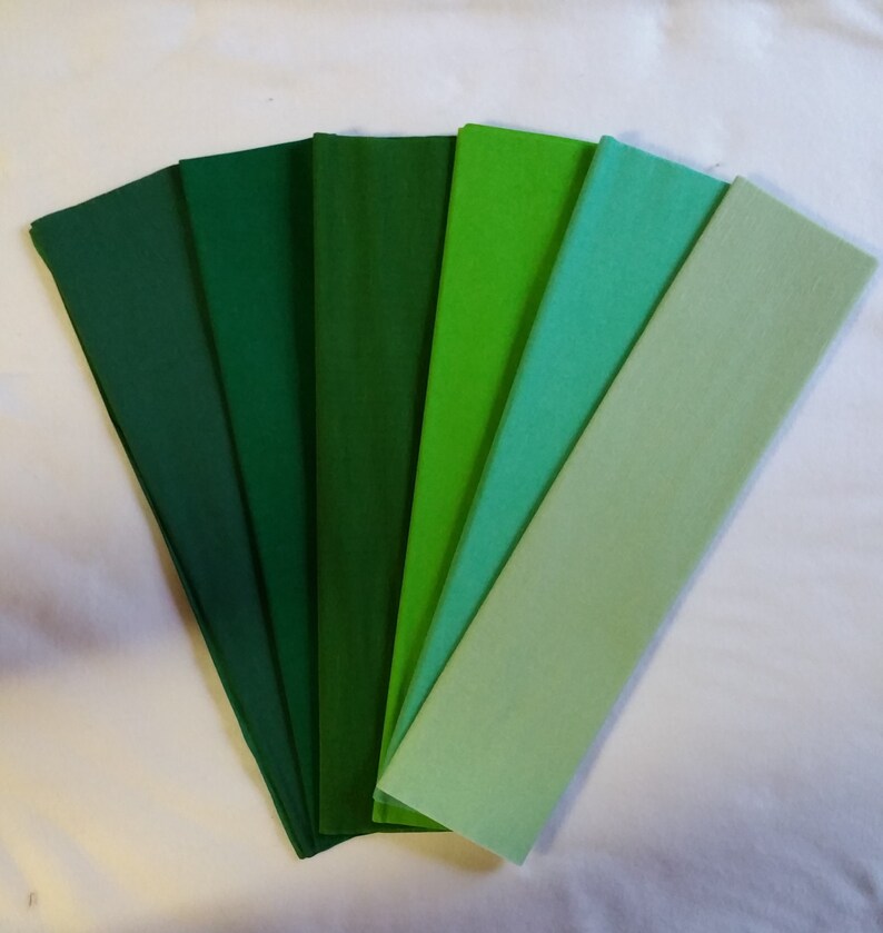 MINT BLUE SEAFOAM Green Crepe Paper Dennison Crepe Paper Etsy