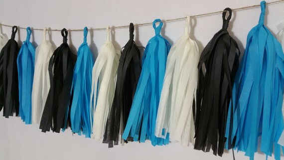 Carolina Panthers 20 Tassel Tissue Paper Garland Panthers Etsy