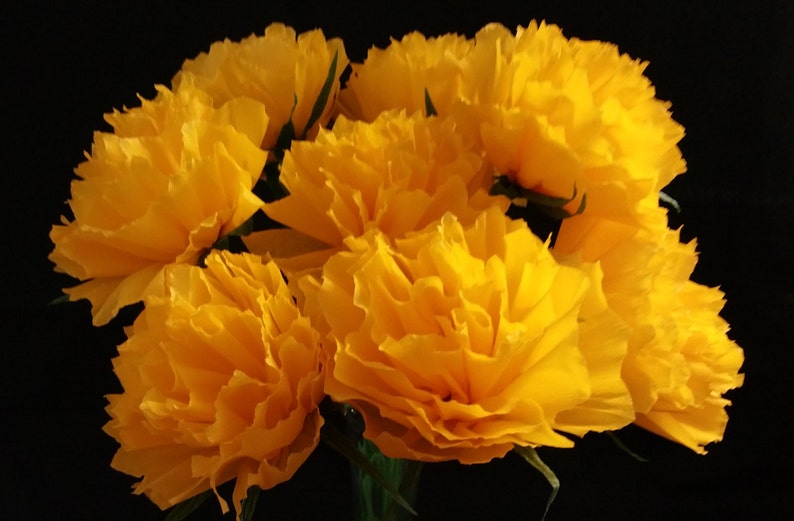 White Wedding Flowers Party Decorations Birthday Pom Pom Flowers Tissue 12 Cinco de Mayo Yellow Crepe Paper Flowers Mexican Flowers