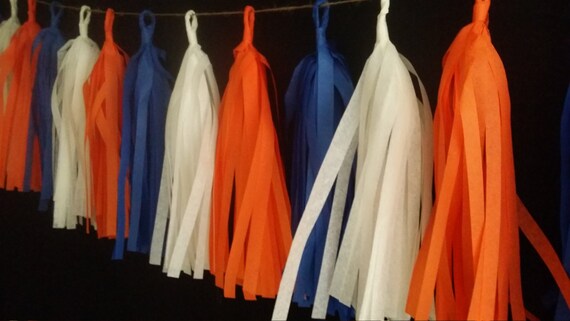 Only 14 99 20 Tassel Detroit Lions Tissue Paper Garland Lions Etsy
