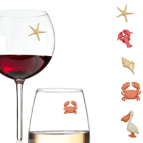 Swarovski Crystal Wine Glass Charms Great Birthday Etsy