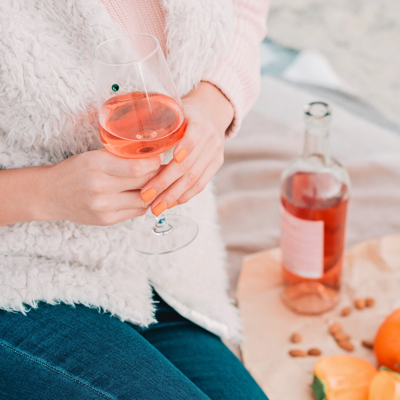 Swarovski Crystal Wine Glass Charms Great Birthday Etsy