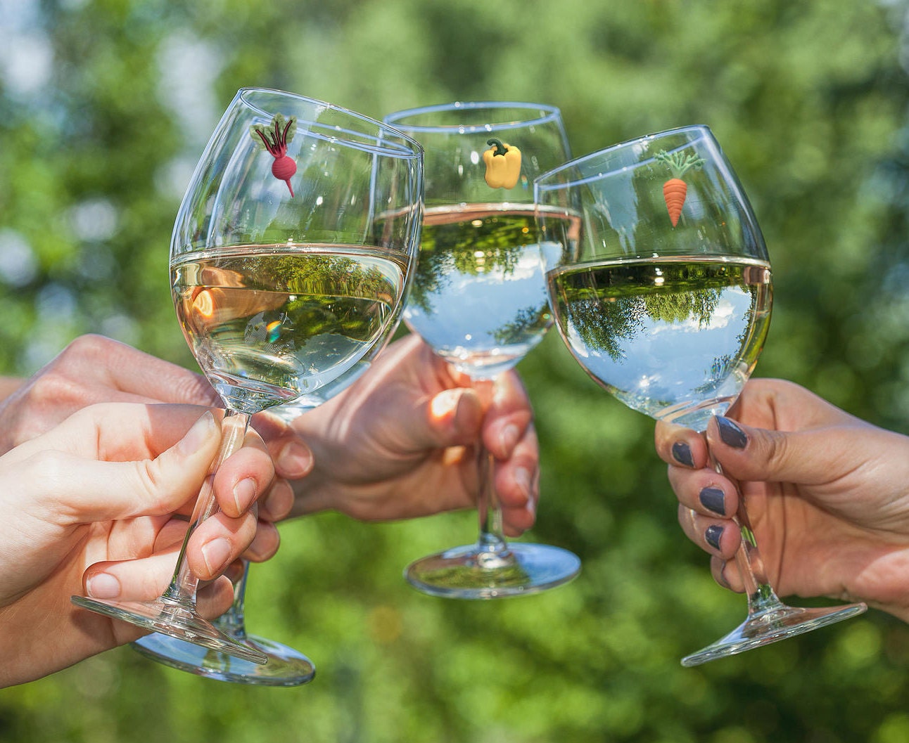 Wine Glass Charms Gift For the Gardener Great gift Etsy