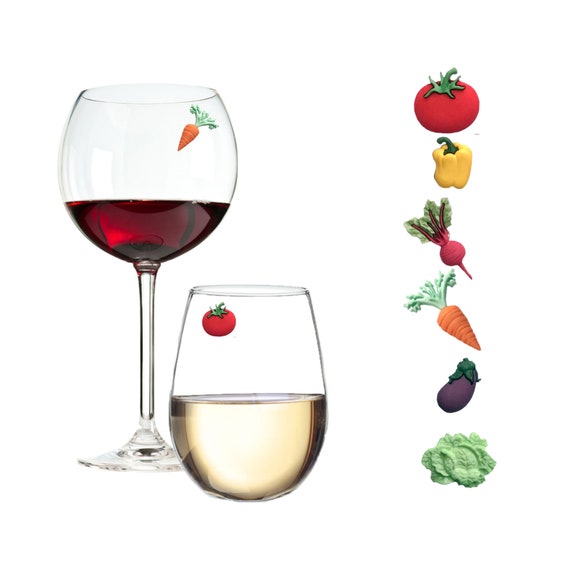 Vegetable Magnetic Wine Glass Charms