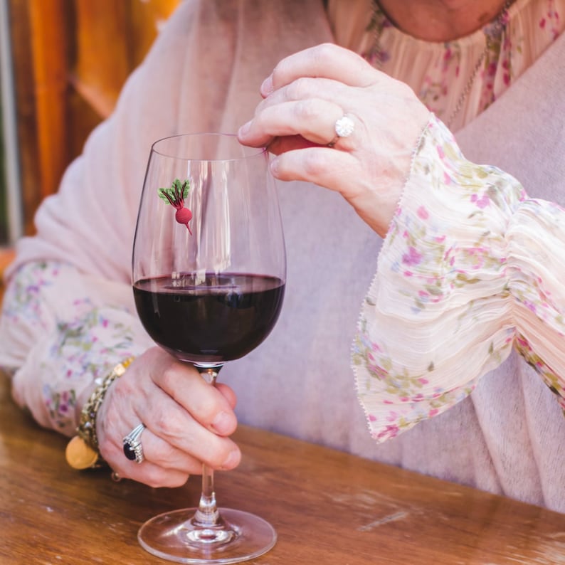 Wine Glass Charms Gift for the Gardener Great Gift Etsy