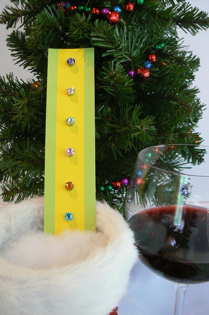 Swarovski Crystal Gift Wine Glass Charms Perfect Etsy