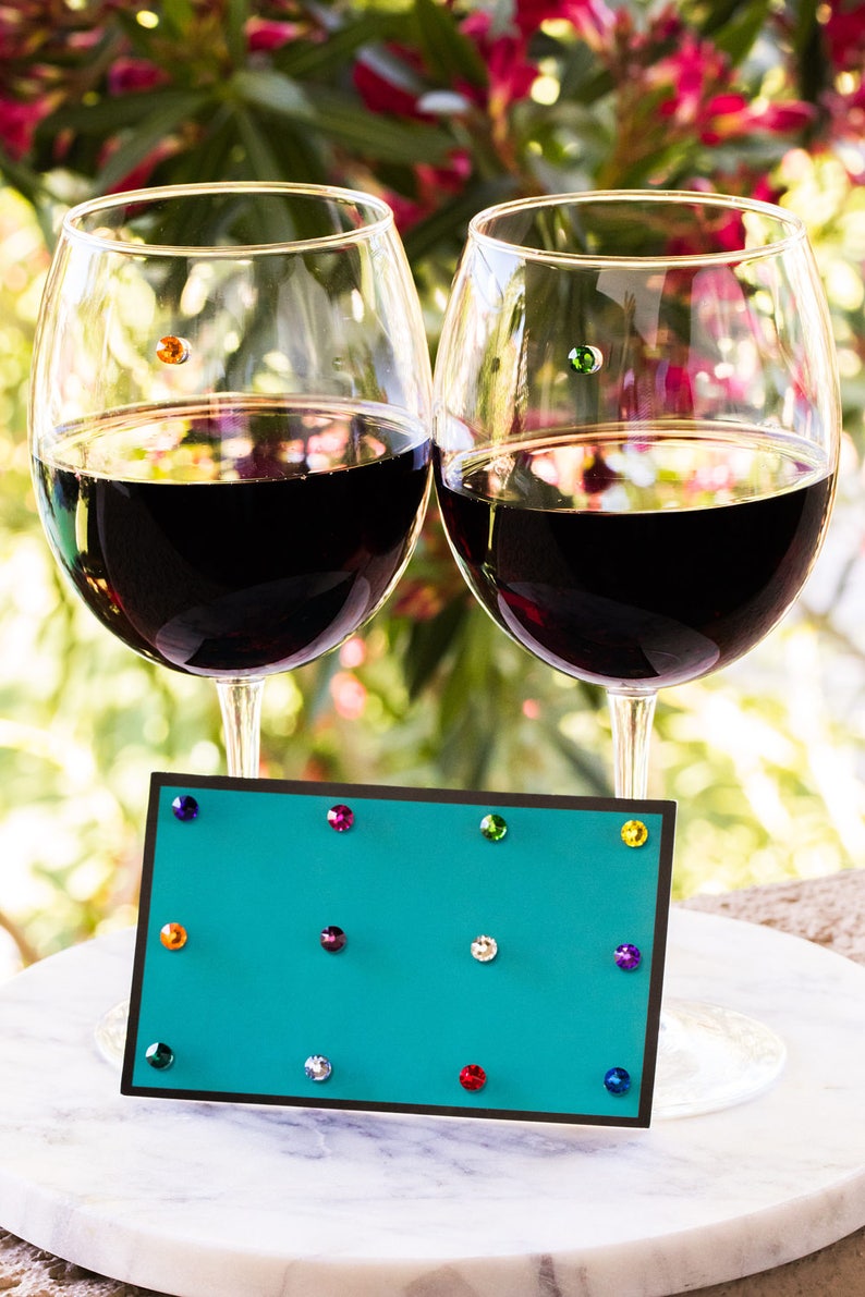 Swarovski Crystal Gift Wine Glass Charms Great Etsy