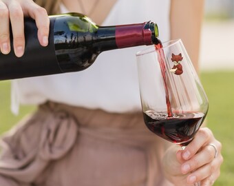 Aazon.co: Siply Chared Wine Chars For Steless Glasses - Agnetic Drink Arkers - Great - View #3