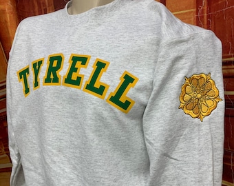 Custom Printed Sweatshirt with Embroidered Sleeve