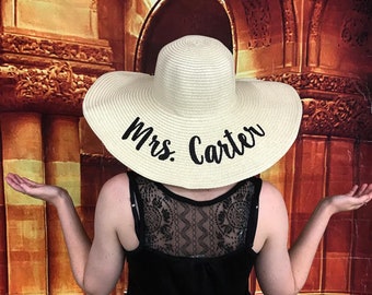 Custom Embroidered Floppy Sun Hat