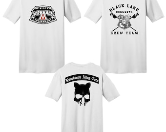 HP White T-Shirt: Black Ink Print