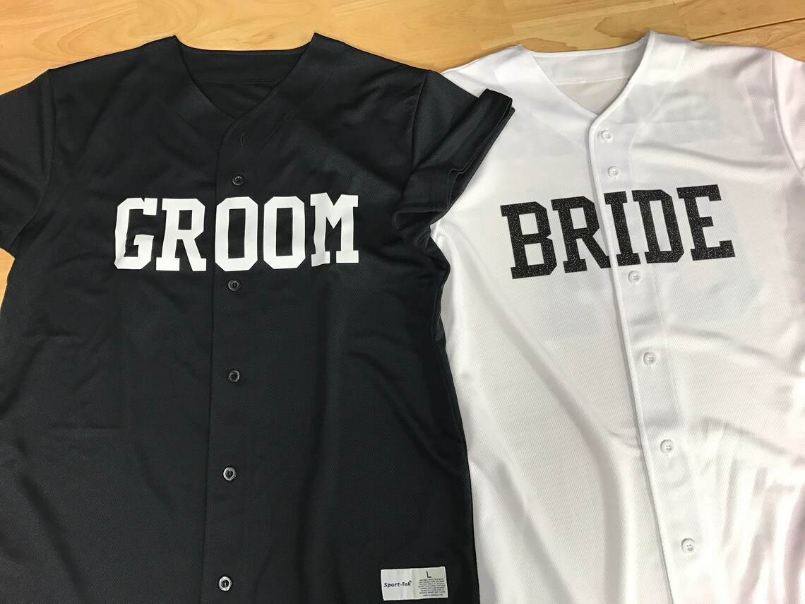 SET OF 2 Custom Baseball Jerseys Bridal Party Save the Etsy