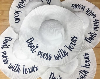 Custom Embroidered Floppy Sun Hat
