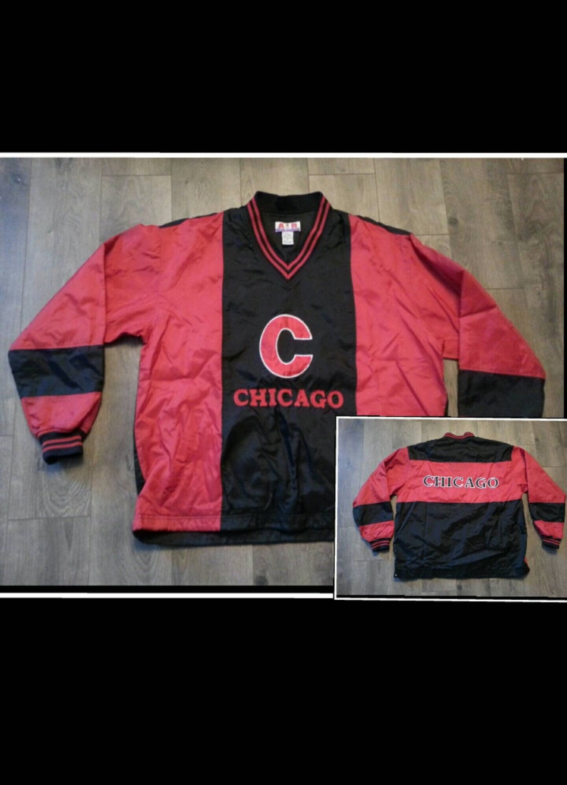 chicago bulls pullover windbreaker